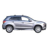 Prorack Silver 2 Bar Aero Flush Bar kit to suit Mitsubishi ASX 5dr SUV (8/2010 - 10/2019)