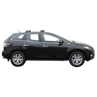 Prorack Silver 2 Bar Aero Flush Bar kit to suit Mazda CX-7 5dr SUV (11/2006 - 2012)