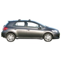 Prorack Silver 2 Bar Aero Flush Bar kit to suit Toyota Corolla 5dr Hatch (5/2007 - 10/2012)
