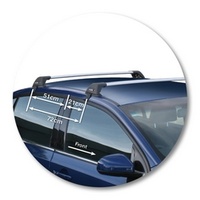 Yakima Silver 2 Bar Roof Rack - Ford Falcon FG 4dr Sedan 5/08 - 1/14 (S8Y &amp; K330)