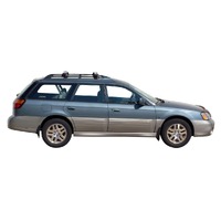Prorack Silver 2 Bar Aero Through Bar kit to suit Subaru Outback 5dr Wagon (1998 - 2004)