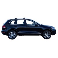Prorack Silver 2 Bar Aero Flush Bar kit to suit Volkswagen Touareg 5dr SUV (2010 - 2014)