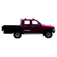 Prorack Silver 2 Bar Aero Flush Bar kit to suit Toyota HiLux Double Cab 4dr Ute (1988 - 1997)