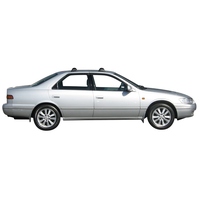 Prorack Silver 2 Bar Aero Flush Bar kit to suit Toyota Camry 4dr Sedan (9/1997 - 9/2002)