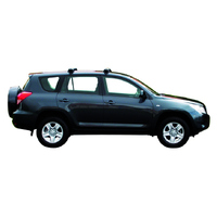 Prorack Black 2 Bar Aero Through Bar kit to suit Toyota Rav4 5dr SUV (2/2006 - 2012)