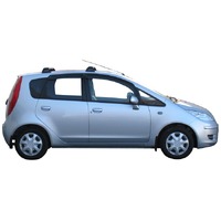 Prorack Silver 2 Bar Aero Flush Bar kit to suit Mitsubishi Colt 5dr Hatch (12/2003 - 2014)