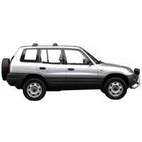 Prorack Silver 2 Bar Aero Flush Bar kit to suit Toyota Rav4 5dr SUV (12/1994 - 5/2000)