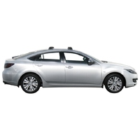 Prorack Silver 2 Bar Aero Through Bar kit to suit Mazda 6 5dr Hatch (2/2008 - 2012)