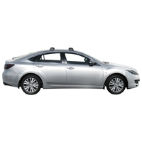 Prorack Silver 2 Bar Aero Flush Bar kit to suit Mazda 6 5dr Hatch (2/2008 - 2012)