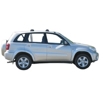 Prorack Silver 2 Bar Aero Flush Bar kit to suit Toyota Rav4 5dr SUV (6/2000 - 1/2006)