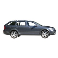 Prorack Silver 2 Bar Aero Rail Bar kit to suit Skoda Octavia Scout 5dr Wagon (2007 - 2013)