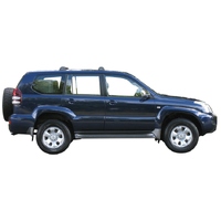 Prorack Silver 2 Bar Aero Flush Bar kit to suit Toyota Land Cruiser Prado 120 Series 5dr SUV (3/2003 - 11/2009)