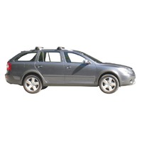 Prorack Black 2 Bar Aero Through Bar kit to suit Skoda Octavia Scout 5dr Wagon (2007 - 2013)