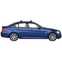 Prorack Silver 2 Bar Aero Through Bar kit to suit BMW 3 Series E90 4dr Sedan (2005 - 2012)