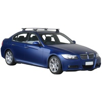 Yakima Black 2 Bar Roof Rack - BMW 3 Series E90 4dr Sedan 1/05 - 1/12 (S16Y &amp; K380)