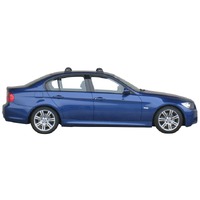 Prorack Silver 2 Bar Aero Flush Bar kit to suit BMW 3 Series E90 4dr Sedan (2005 - 2012)