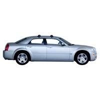 Prorack Silver 2 Bar Aero Flush Bar kit to suit Chrysler 300C 4dr Sedan (2004 - 2010)