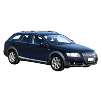 Yakima Black 2 Bar Roof Rack - Audi A6/S6/RS6 Allroad 5dr Wagon 6/06 - 3/12 (S55Y)