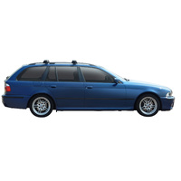 Prorack Silver 2 Bar Aero Through Bar kit to suit BMW 5 Series E39 Touring 5dr Wagon (1997 - 2003)