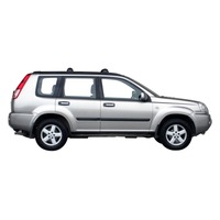 Prorack Silver 2 Bar Aero Flush Bar kit to suit Nissan X-Trail 5dr SUV (10/2001 - 9/2007)