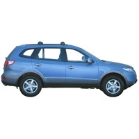 Prorack Silver 2 Bar Aero Flush Bar kit to suit Hyundai Santa Fe 5dr SUV (5/2006 - 11/2009)