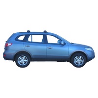 Prorack Silver 2 Bar Aero Through Bar kit to suit Hyundai Santa Fe 5dr SUV (5/2006 - 11/2009)