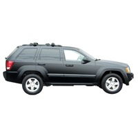 Prorack Silver 2 Bar Aero Through Bar kit to suit Jeep Grand Cherokee WH 5dr SUV (7/2005 - 2010)