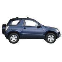 Prorack Silver 2 Bar Aero Through Bar kit to suit Suzuki Escudo 3dr SUV (11/2005 - 2012)