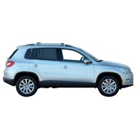 Prorack Silver 2 Bar Aero Rail Bar kit to suit Volkswagen Tiguan 5dr SUV (2008 - 2011)