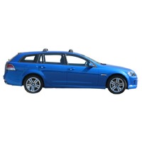Prorack Silver 2 Bar Aero Flush Bar kit to suit Holden Commodore VE 5dr Wagon (7/2008 - 5/2013)