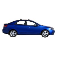 Prorack Silver 2 Bar Aero Flush Bar kit to suit Kia Cerato 4dr Sedan (2009 - 2013)