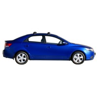 Prorack Silver 2 Bar Aero Through Bar kit to suit Kia Cerato 4dr Sedan (2009 - 2013)