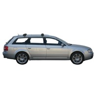 Prorack Silver 2 Bar Aero Through Bar kit to suit Audi A6/S6/RS6 5dr Wagon (9/1998 - 2004)