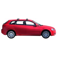 Prorack Silver 2 Bar Aero Flush Bar kit to suit Audi A3/S3/RS3 Sportback 5dr Hatch (2005 - 4/2013)