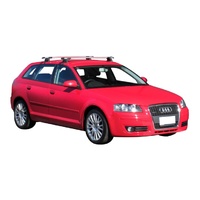 Yakima Silver 2 Bar Roof Rack - Audi A3/S3/RS3 Sportback 5dr Hatch 1/05 - 4/13 (S16Y &amp; K428)