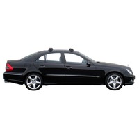 Prorack Silver 2 Bar Aero Through Bar kit to suit Mercedes-Benz E-Class W211 4dr Sedan (2002 - 2009)