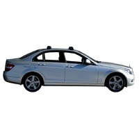 Prorack Silver 2 Bar Aero Flush Bar kit to suit Mercedes-Benz C-Class W204 4dr Sedan (7/2007 - 2013)