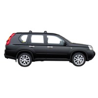 Prorack Silver 2 Bar Aero Flush Bar kit to suit Nissan X-Trail 5dr SUV (10/2007 - 2010)