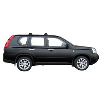 Prorack Silver 2 Bar Aero Through Bar kit to suit Nissan X-Trail 5dr SUV (10/2007 - 2010)