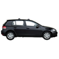 Prorack Silver 2 Bar Aero Flush Bar kit to suit Volkswagen Golf Mk6 5dr Hatch (3/2009 - 2012)