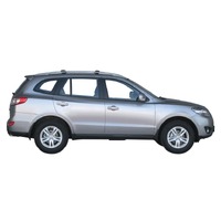 Prorack Silver 2 Bar Aero Rail Bar kit to suit Hyundai Santa Fe 5dr SUV (2009 - 2012)