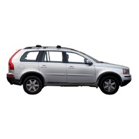 Prorack Silver 2 Bar Aero Through Bar kit to suit Volvo XC90 5dr SUV (2003 - 2014)