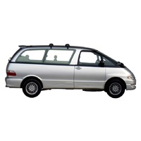 Prorack Silver 2 Bar Aero Flush Bar kit to suit Toyota Estima Narrow Body 4dr MPV (1990 - 1999)
