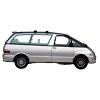 Prorack Silver 2 Bar Aero Through Bar kit to suit Toyota Estima Narrow Body 4dr MPV (1990 - 1999)