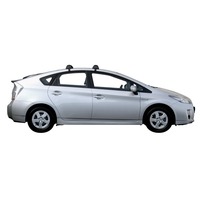 Prorack Silver 2 Bar Aero Flush Bar kit to suit Toyota Prius 5dr Hatch (8/2009 - 2012)