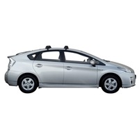 Prorack Black 2 Bar Aero Through Bar kit to suit Toyota Prius 5dr Hatch (8/2009 - 2012)