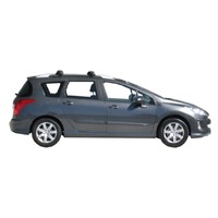 Prorack Silver 2 Bar Aero Through Bar kit to suit Peugeot 308 SW 5dr Wagon (2008 - Current)