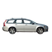 Prorack Silver 2 Bar Aero Rail Bar kit to suit Volvo V50 5dr Wagon (2008 - Current)