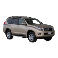 Yakima Black 2 Bar Roof Rack - Toyota Land Cruiser 150 Series Prado 5dr SUV 11/09 - 11/17 (S45Y)