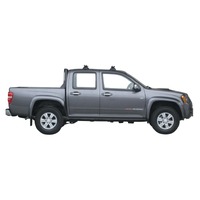 Prorack Silver 2 Bar Heavy Duty Through Bar kit to suit Holden Colorado Double Cab 4dr Ute (7/2008 - 2012)